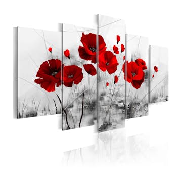 Tavla Arkiio Vallmo Röd Mirakel