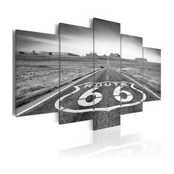Tavla Arkiio Route 66 Svart Och Vit
