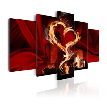 Tavla Arkiio Flames Of Love Heart