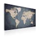 Tavla Arkiio World Map Shades Of Grey