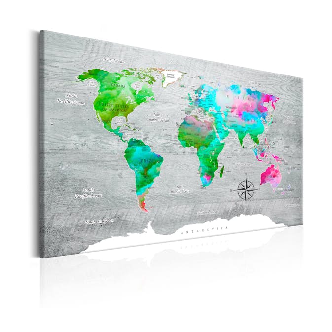 Tavla Arkiio World Map Green Paradise