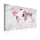 Tavla Arkiio World Map Pink Continents