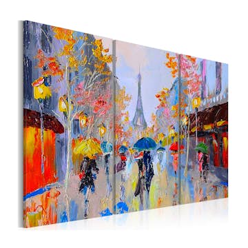 Handmålad Tavla Arkiio  Rainy Paris