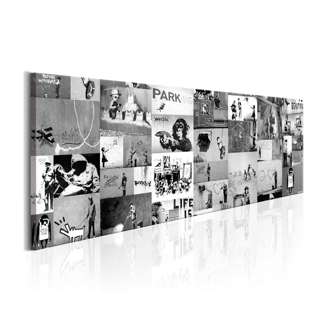 Tavla Arkiio Banksy Graffiti Collage II