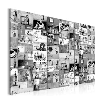 Tavla Arkiio Banksy Graffiti Collage III