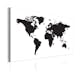 Tavla Arkiio World Map Black & White Elegance