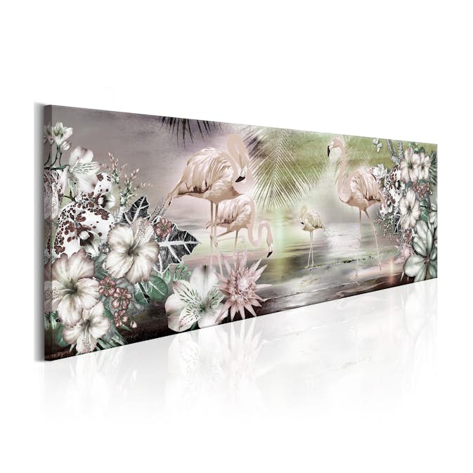 Tavla Arkiio Flamingoes And Flowers