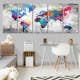 Tavla Arkiio World Map Spilt Paint