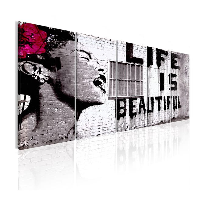 Tavla Arkiio Banksy Life Is Beautiful