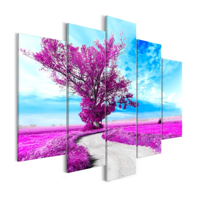 Tavla Arkiio Tree Near The Road Violet 5 delar