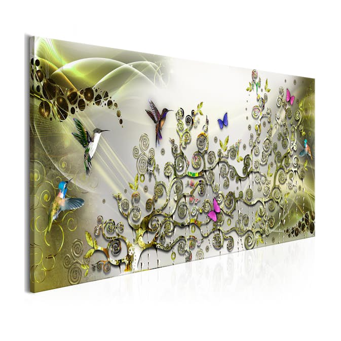 Tavla Arkiio Hummingbirds Dance Green