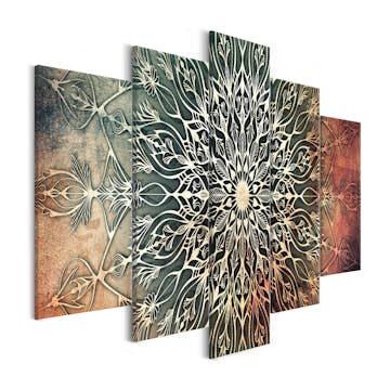 Tavla Arkiio Center Wide Green 5 delar