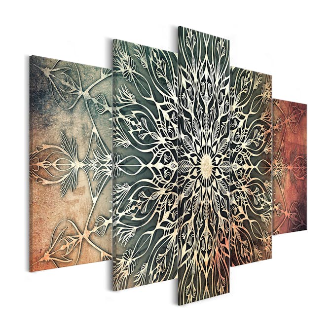 Tavla Arkiio Center Wide Green 5 delar