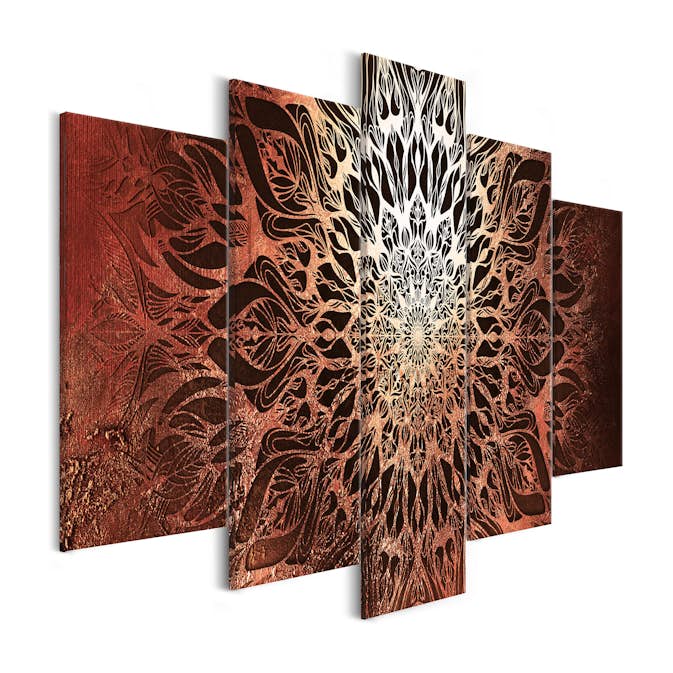 Tavla Arkiio Hypnosis Orange Wide 5 delar