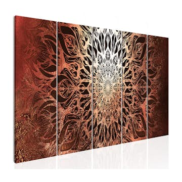 Tavla Arkiio Hypnosis Orange 5 delar