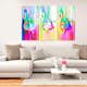 Tavla Arkiio Colourful Flamingos 3 delar