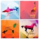 Tavla Arkiio Geometric Animals 4 delar