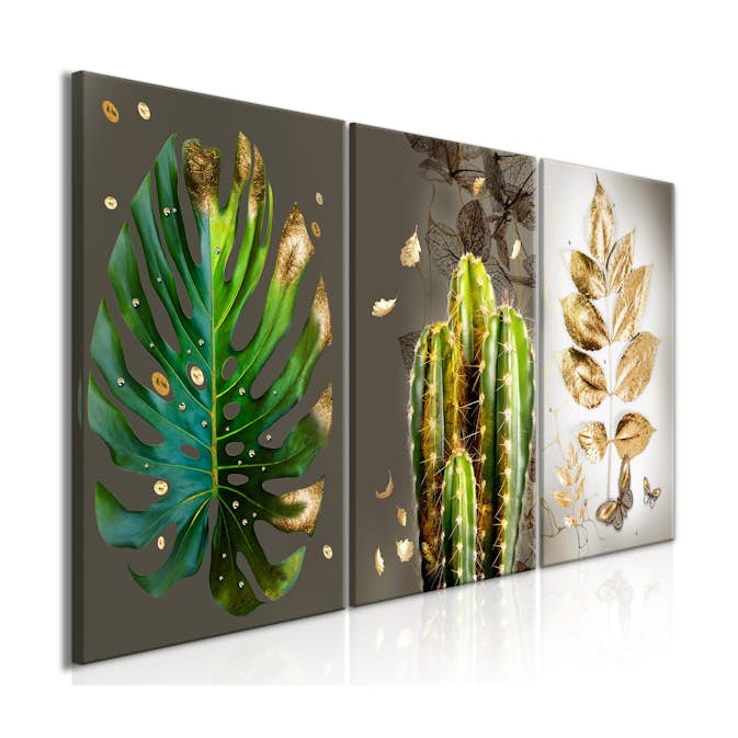 Tavla Arkiio Covered In Gold 3 delar 120x60