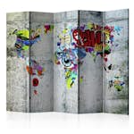 Rumsavdelare Arkiio Graffiti World 225x172 cm