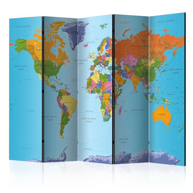 Rumsavdelare Arkiio Colourful Geography 225x172 cm