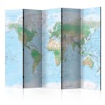 Rumsavdelare Arkiio World Map 225x172 cm