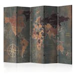 Rumsavdelare Arkiio Map in Browns and Greys 225x172 cm