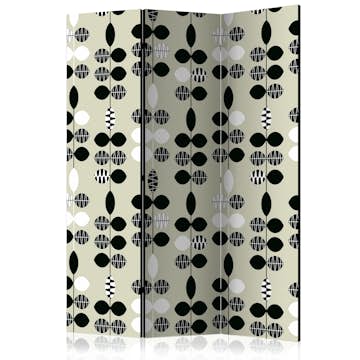 Rumsavdelare Arkiio Black And White Dots 135x172 cm