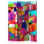 Rumsavdelare Arkiio Rainbow-Hued Town 135x172 cm