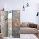 Rumsavdelare Arkiio Natural Pattern With Birds 135x172 cm