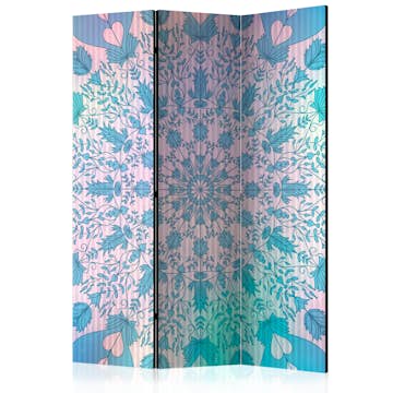 Rumsavdelare Arkiio Girly Mandala Blue 135x172 cm