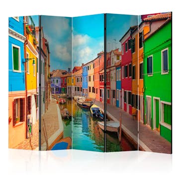Rumsavdelare Arkiio Colorful Canal in Burano II 225x172 cm