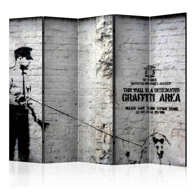 Rumsavdelare Arkiio Banksy Graffiti Area II 225x172 cm