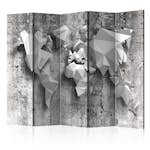 Rumsavdelare Arkiio World Map Origami II 225x172 cm