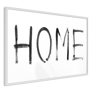 Poster Artgeist Affisch Black Home