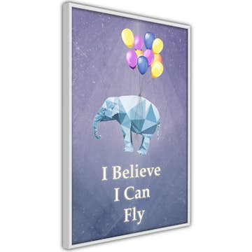 Poster Artgeist Affisch Flying Elephant