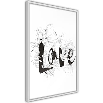 Poster Artgeist Affisch Love With Flowers
