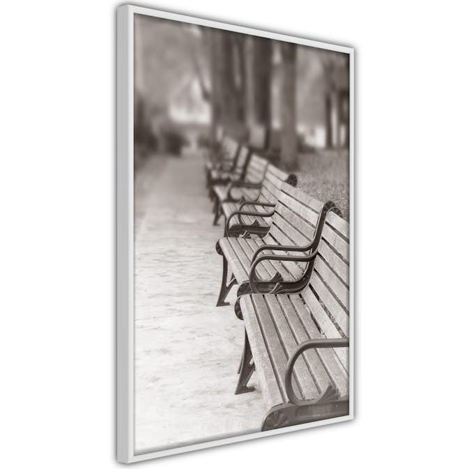 Poster Artgeist Affisch Park Benches