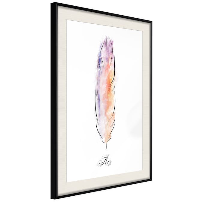 Poster Artgeist Affisch Colourful Feather