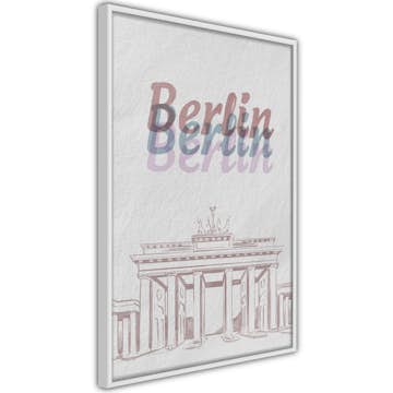 Poster Artgeist Affisch Berlin in Watercolours