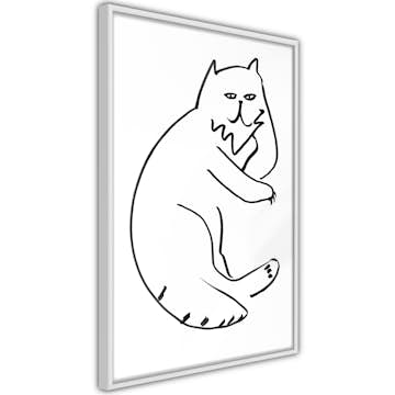 Poster Artgeist Affisch Cat Relaxing