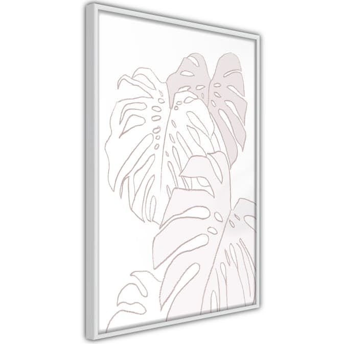 Poster Artgeist Affisch Cream Monstera