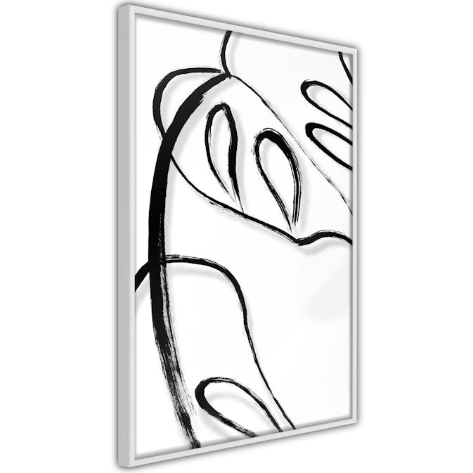 Poster Artgeist Affisch White Monstera