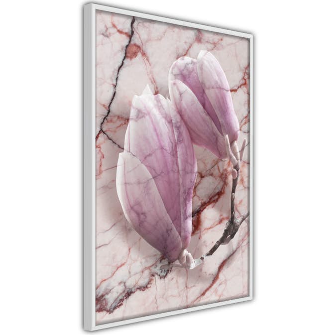 Poster Artgeist Affisch Marble Magnolia