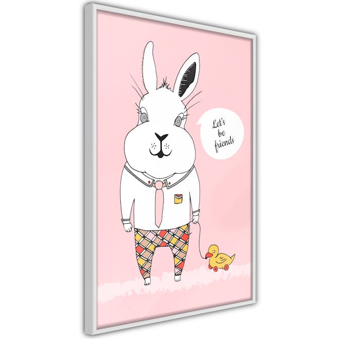 Poster Artgeist Affisch Rabbit's Friend