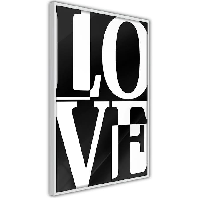 Poster Artgeist Affisch Black and White Love
