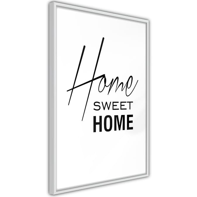 Poster Artgeist Affisch Black and White Home Sweet Home