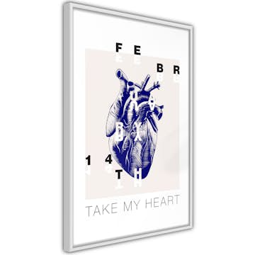 Poster Artgeist Affisch Take My Heart