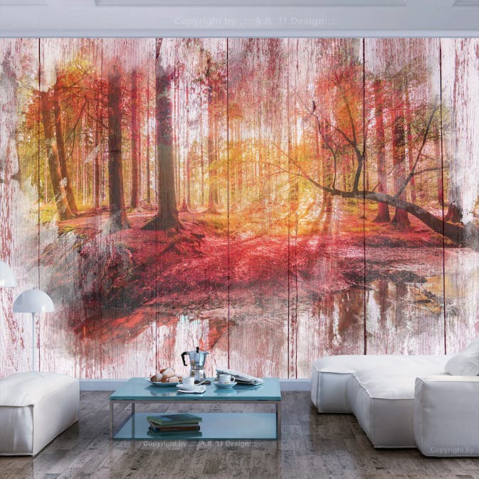 Fototapet Arkiio Självhäftande Autumnal Forest