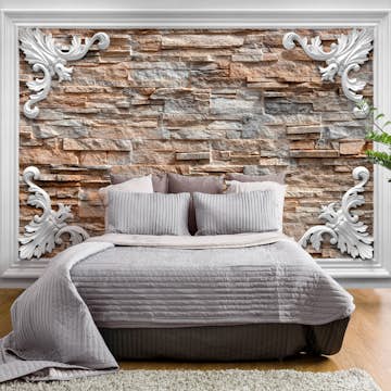 Fototapet Arkiio Brick In The Frame Brown