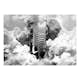 Fototapet Arkiio Elephant In The Clouds Black And White